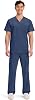 Set de Scrubs Cherokee para Hombre con Top de Escote en V y Pantalón de Pierna Recta | 3 Bolsillos Funcionales, Ajuste Moderno, Ajuste Cómodo, Diseño de Fácil Cuidado 1