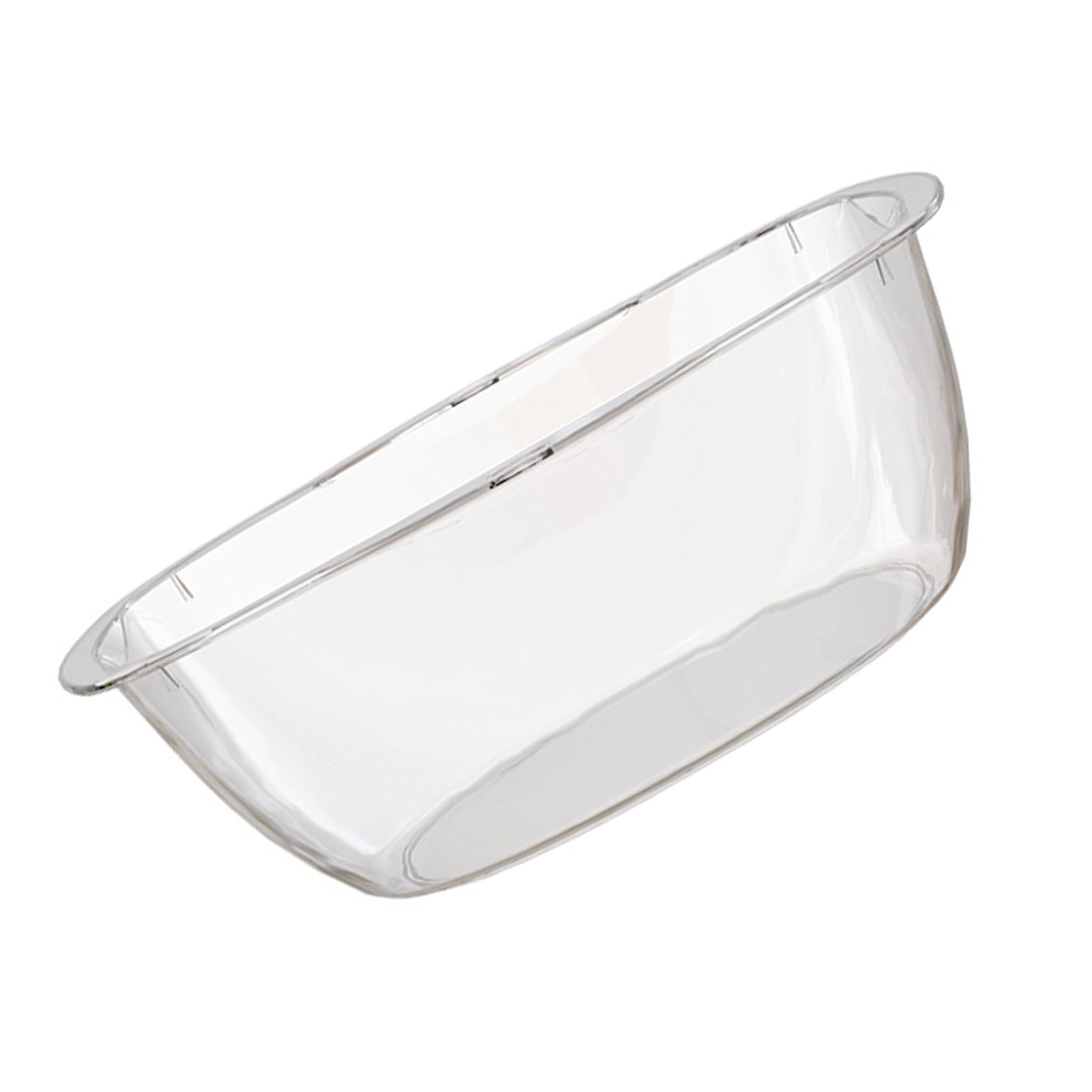 Wash Basin, Face Cleansing Washing Basin Transparent Stylish for Dormitory for Kitchen (S)