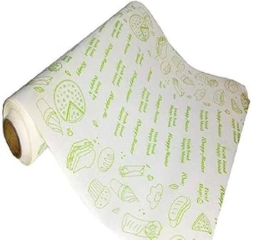 Butter Paper Roll for Wrapping, Storing, Heating | Oil Proof Roll Wrapp-Master| Lunch Box Safe | Heavy Duty Butter Paper Roll for Roti, Paratha, Sandwich Wrap (25 Mtr_Multi Color)