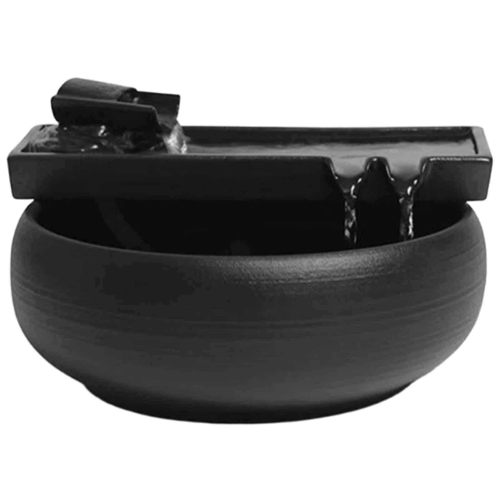 Desktop fountain, Tabletop Fountain Indoor Waterfall Meditation Office Relaxing Ambiance for Home and Décor(A~small)