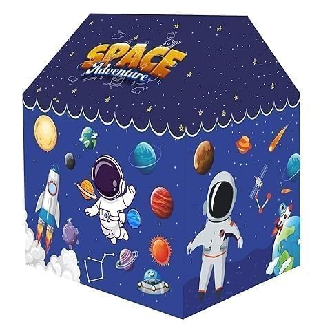Image of Play Tent House for Kids - Lightweight Indoor Outdoor Children Play House for Boys & Girls for Gift | Multicolor (Space)