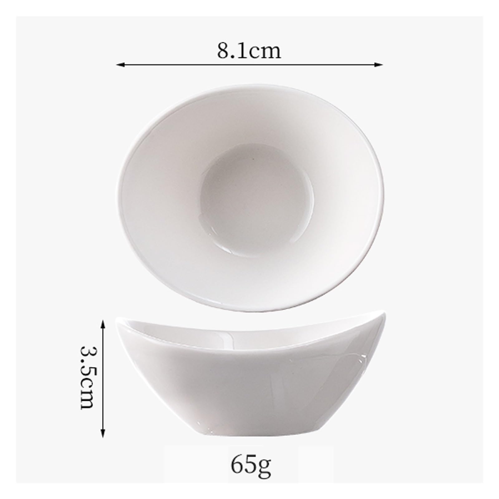 Le ciotole for salsa in ceramica sono adatte for preparare salse e servire snack, dessert, noci, ecc