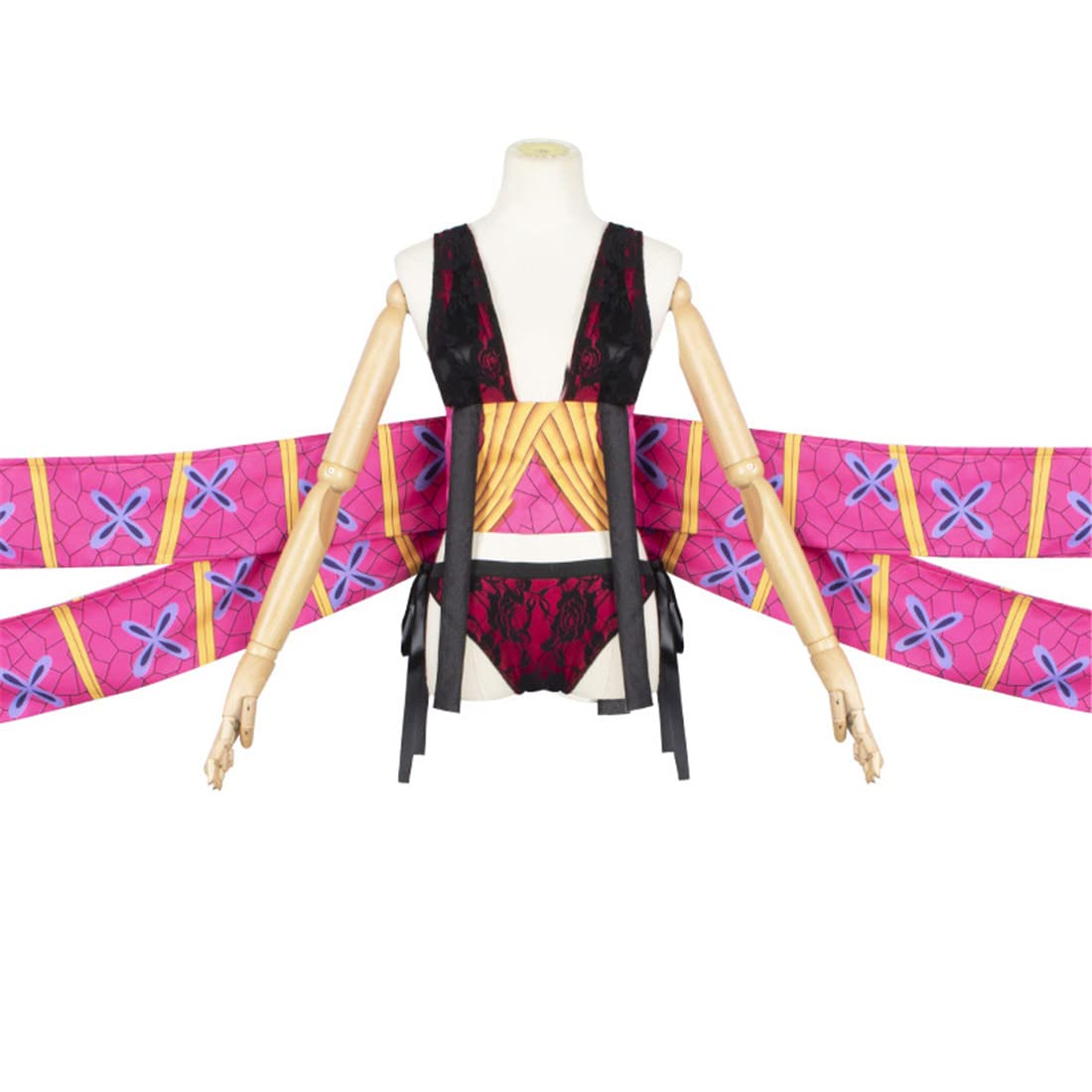 Demon Slayer: Daki Kimono Cosplay Outfit Kochou Shinobu Tanjirou Costume Halloween Kimono Suit