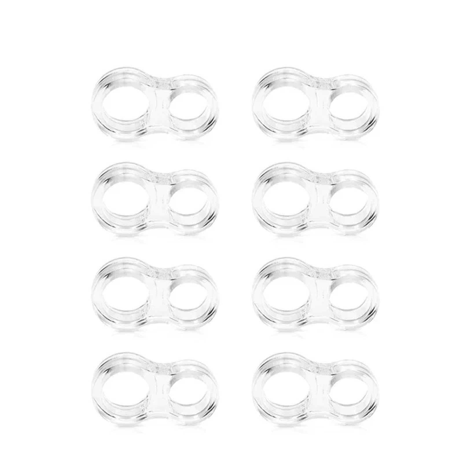 Door Stop Transparent Doorstop Door Handle Wall Protection Buffer Furniture Pad Crash Shockproof Ring Stopper(B-8Pcs(Recommend))