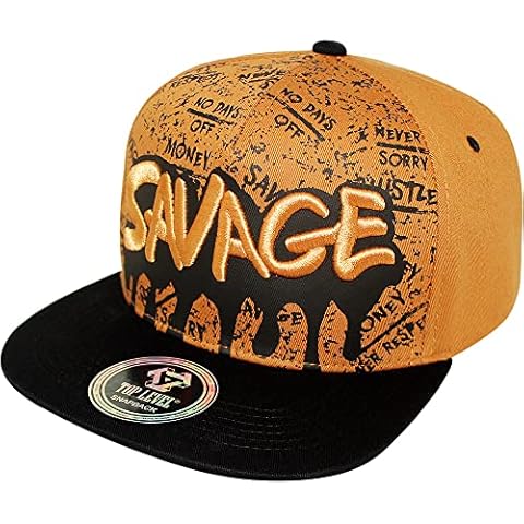 4350 DISTRICT Men's Adjustable Cotton Snapback Cap 10 (N21SVG88 LBRBLK) Cover