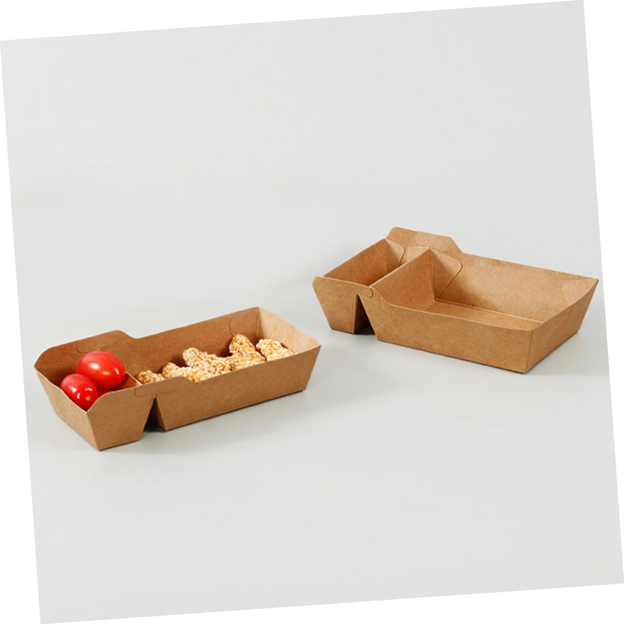 100pcs Snack Containers Paper Boxes for Food Take Out Baking Snack Case