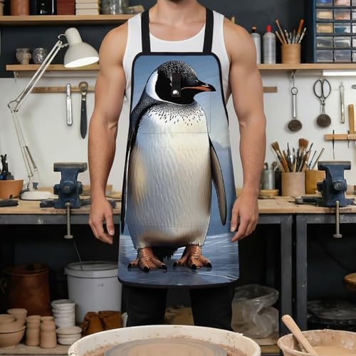 Delantal de trabajo Penguin con bolsillos ajustables miniatura 4