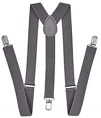 TRUFLAIRMen's Solid Suspender Belt (Free Size/Adjustable)