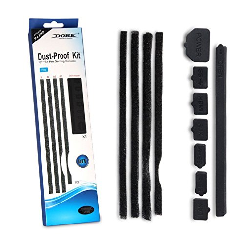 Prueba de polvo kit para PS4 Pro  ElecGear Anti Polvo DIY Dust-proof tapón protectores Dirt preventive Filtro de malla filtrar cubrir para PlayStation 4 Pro consola
