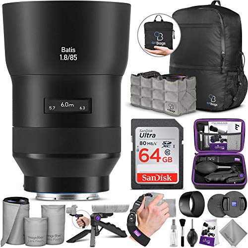 ZEISS Batis 85mm f/1.8 Lens for Sony E Mount w/Advanced Photo and Travel