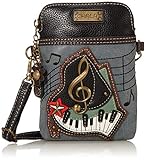 Chala Group Piano Cellphone Crossbody Handbag - Convertible Strap, Indigo, 5