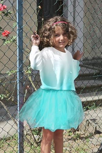 Image of Arshiner Toddler Girl Clothes Long Sleeve Pullover Sweatshirt and Tutu Skirt 2 Piece Outfits Kids Clothing Set Party Dress