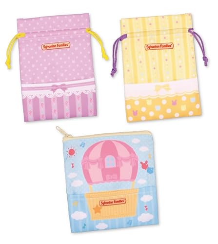 カプセルコレクション シルバニアファミリー おでかけポーチ&トートバッグ2 より 3種セット カプ*セルトイ