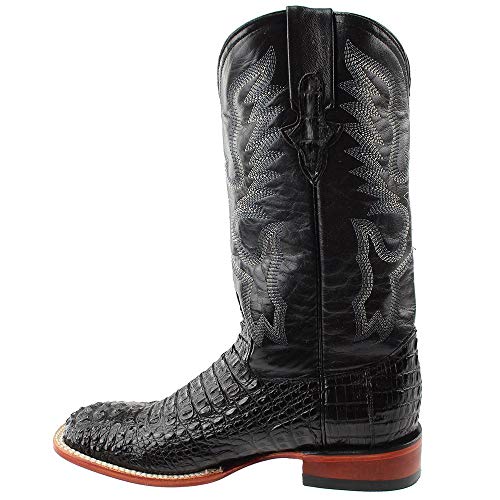 Men's Caiman Crocodile S-Toe Traditional Cowboy Boots4