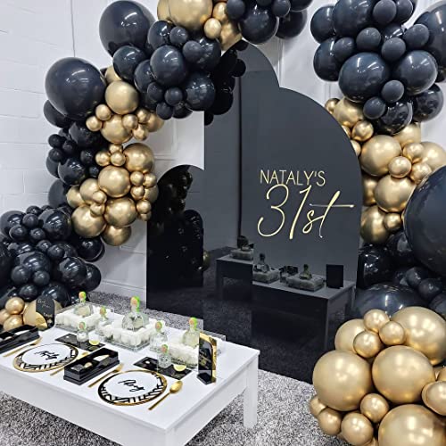 Freechase Gold Metallic Balloons - Gold Party Balloons 130 Different Sizes 5/10/12/18 Inch, Gold Balloon Garland Kit For Birthdays, Graduation, Baby Shower, Wedding, And Bachelorette Party Balloons #TOP4