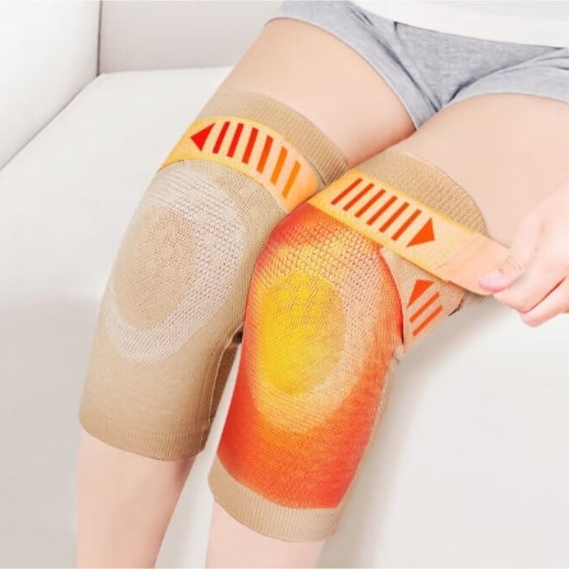 Exercise, protection Wormwood Knee Pads Heated Cold Middle-aged and Elderly Knee Leg Protection Unisex for Fitness, cycling, running, playing football