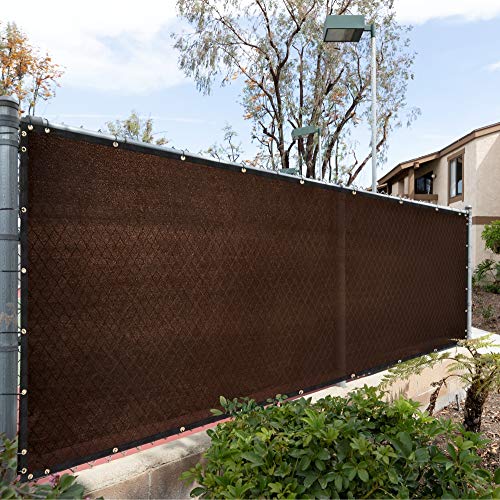 Royal Shade 6' x 50' Brown Fence Privacy Screen Cover Windscreen, with Heavy