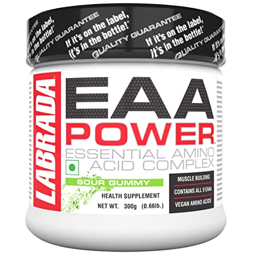 Image of Labrada EAA Power | Sour Gummy Flavor | Essential Amino Acid Complex | Sugar-Free | Supports Muscle Recovery | Enhances Performance & Endurance | 300g