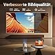 Smart Mini Beamer, Upgraded Hi-Fi Mini-Projektor mit 4K-1080P-Unterstützung, 300 ANSI-Lumen, WIFI6 & Bluetooth & Auto-Keystone Video Projektor für Schlafzimmer Heimkino