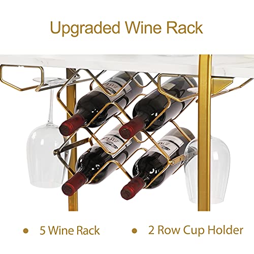 Jubao Sports Equipment Organizer For Garage Bar Cart Gold Home Bar Serving Carts #TOP5