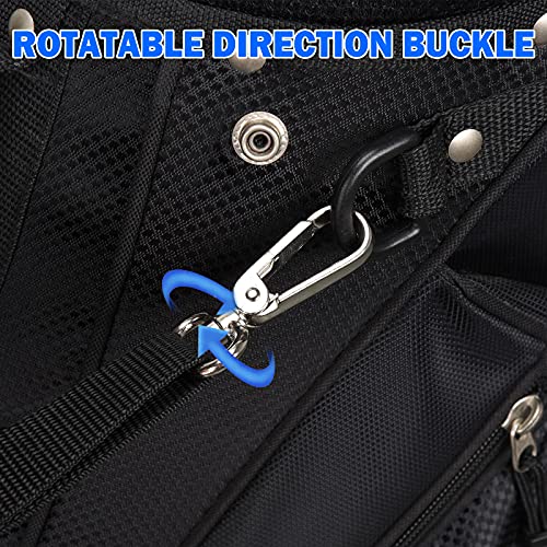 Image of BIG TEETH Golf Bag Strap Adjustable Padded Carry Strap Replacement,Golf Double Shoulder Bag Straps with 4 Rotate Buckles for Taylormade Callaway Backpack Staff Bag Straps