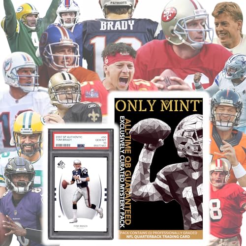 Only Mint QBOM Ultimate Quarterback Guaranteed Nfl Card All-Time Legend Or Superstar Graded 8-10 Mint Football Card thumb #6