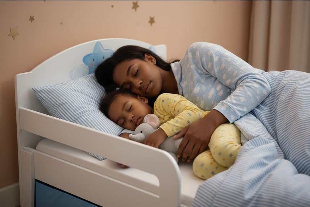 Leomark SMART Einzelbett aus Holz - Baby Elephant - Kinderbett mit Schubladen für Bettwäsche mit Matratze, Stauraum, Rausfallschutz Lattenrost, Liegefläche 140 x 70 cm