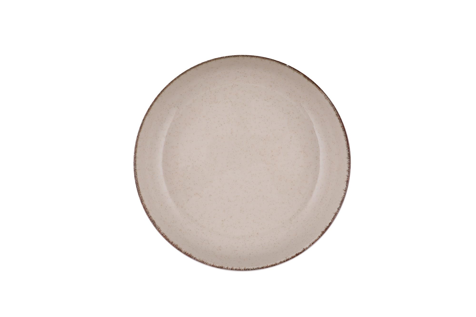 Elegancki 16-częściowy zestaw obiadowy, 100% porcelana, kremowy kolor, w zestawie 4 talerze serwisowe (24 cm), talerze deserowe (21 cm), talerze (20 cm), miski (15 cm), do mycia w zmywarce i sejf do