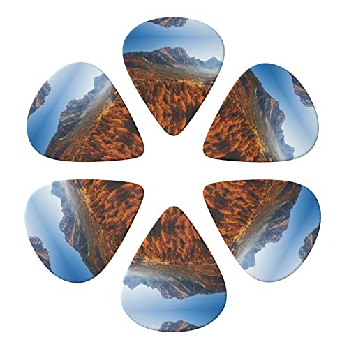 Lot de 6 médiators d’automne pour guitare acoustique, guitare électrique, basse, ukulélé – fins, moyens et épais. - Les Beatles, Paul McCartney, John Lennon, RIngo Starr, George Harrison Lot de 6 médiators d'automne pour guitare acoustique, guitare électrique, basse, ukulélé - fins, moyens et épais. – Image 5