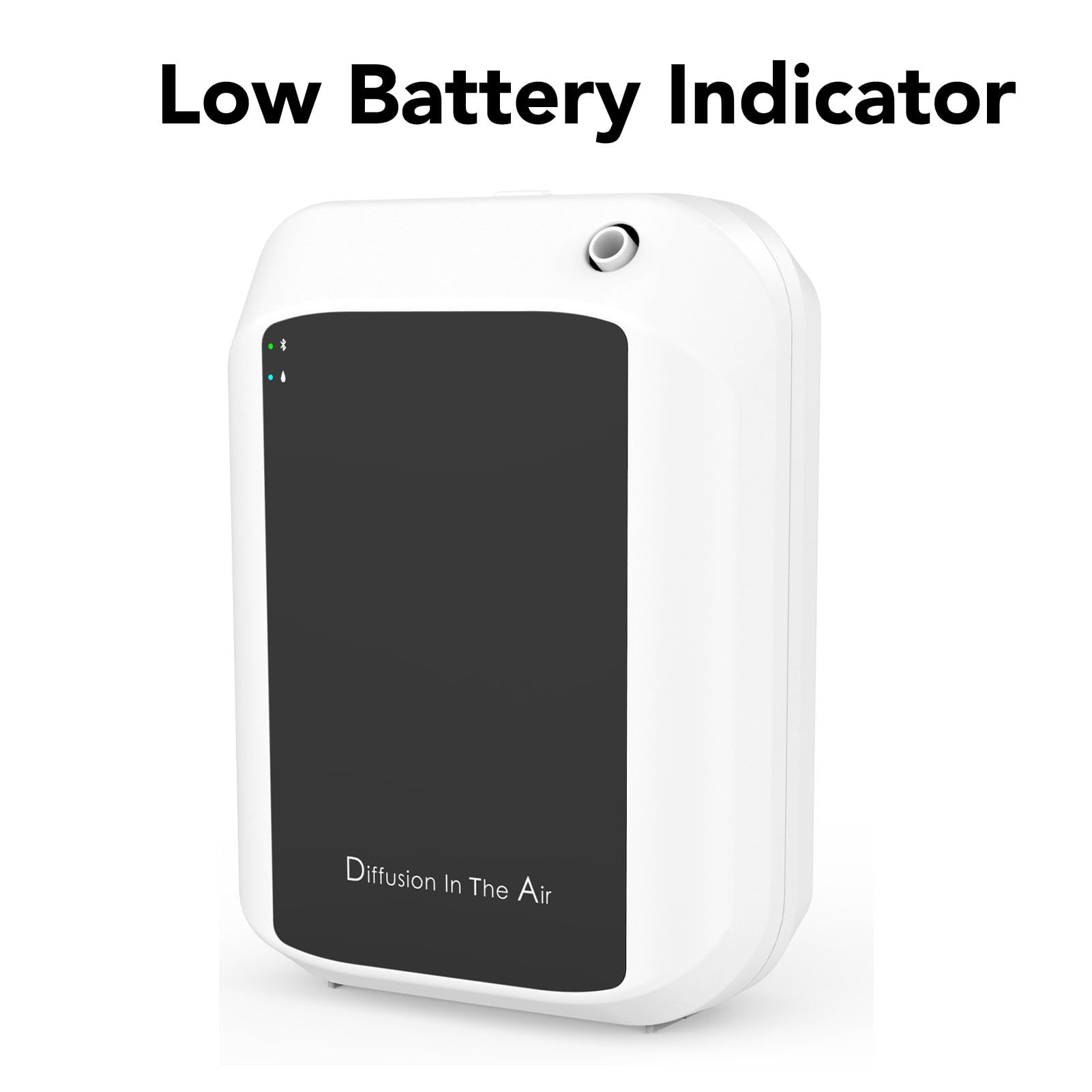 Diffusore di oli essenziali senza acqua, 150ml Smart Scent Air Machine Diffusore per aromaterapia Macchina per profumo domestico Controllo app Supporto a parete per casa Hotel (In bianco e nero)