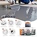 Wremest Garage Self Leveling Epoxy Floor Paint with Primer Kit, Gray Colored Sand Finish, Incredibly Durable Concrete Floor Coating for Workshops, Basements, Driveway,Family Rooms 2-Part Primer 2-Part Topcoat,Coverage 43sq.ft.
