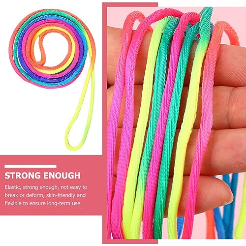 NUOBESTY Cordas De Berço Para Gatos 3 Peças Cor -Íris Corda De Dedo Brinquedos Para Gatos Corda De B