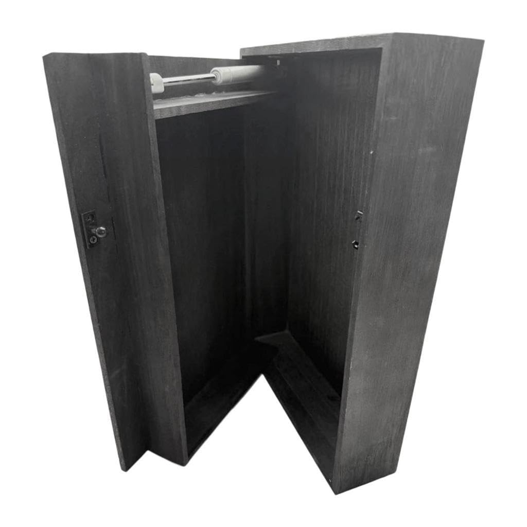 Floating Shelf with Compartment Wall Mount Drawer for Kitchen Bedroom Office BlackHome & Garden|Furniture|Bookcases-image-22