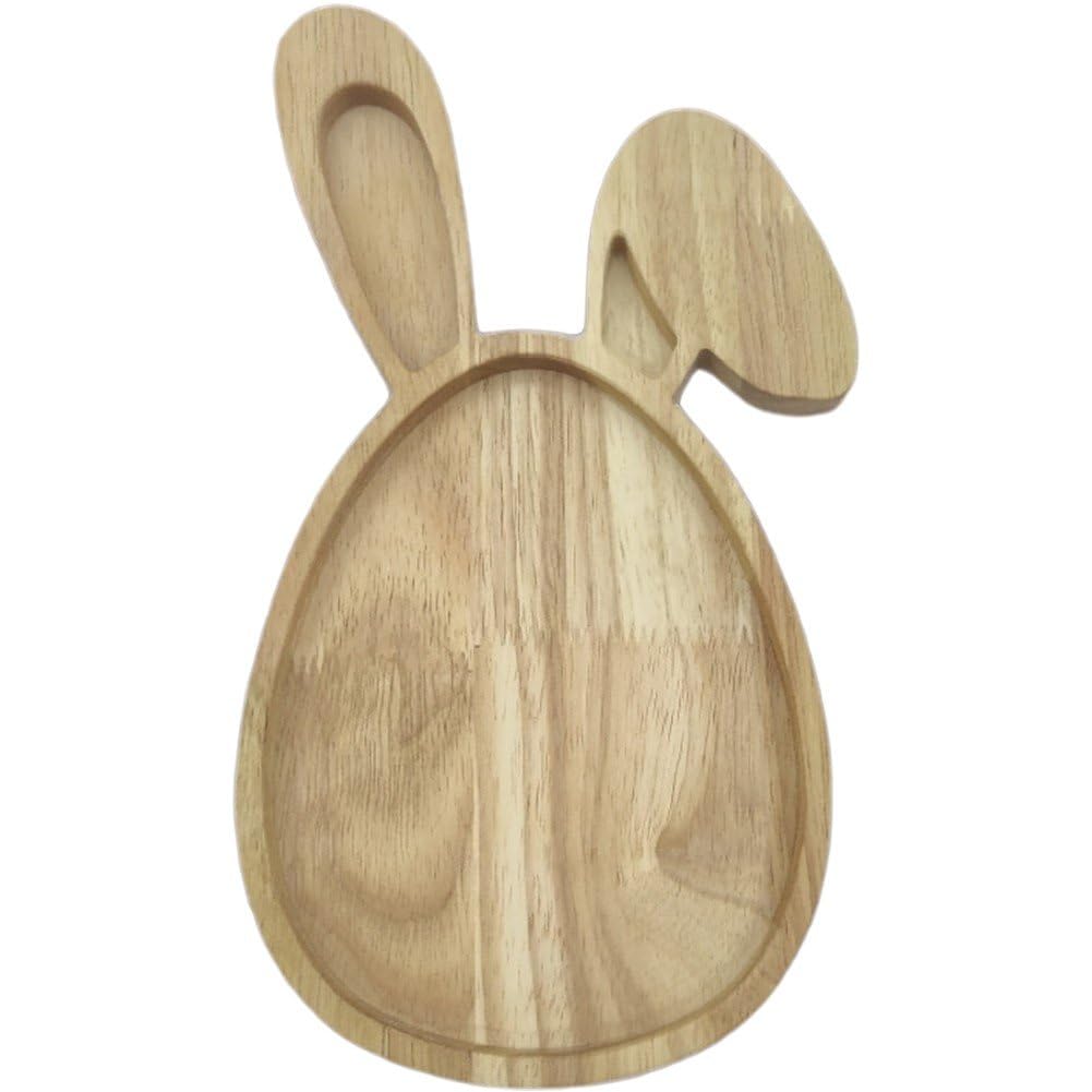 Planche en bois lapin pour éviter les assiettes d'apéritif encombrées