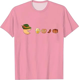 Pijama corto para hombre con estampado para hombre, camiseta Oktoberfest, estampada, monocolor, manga corta, manga larga, para niño
