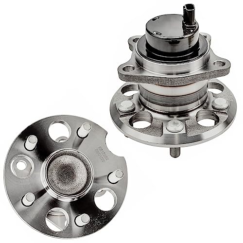Image of Detroit Axle - FWD Front Steering Knuckles Rear Wheel Hub Bearings Replacement for 2004 2005 2006 2007 Toyota Highlander 3.3L