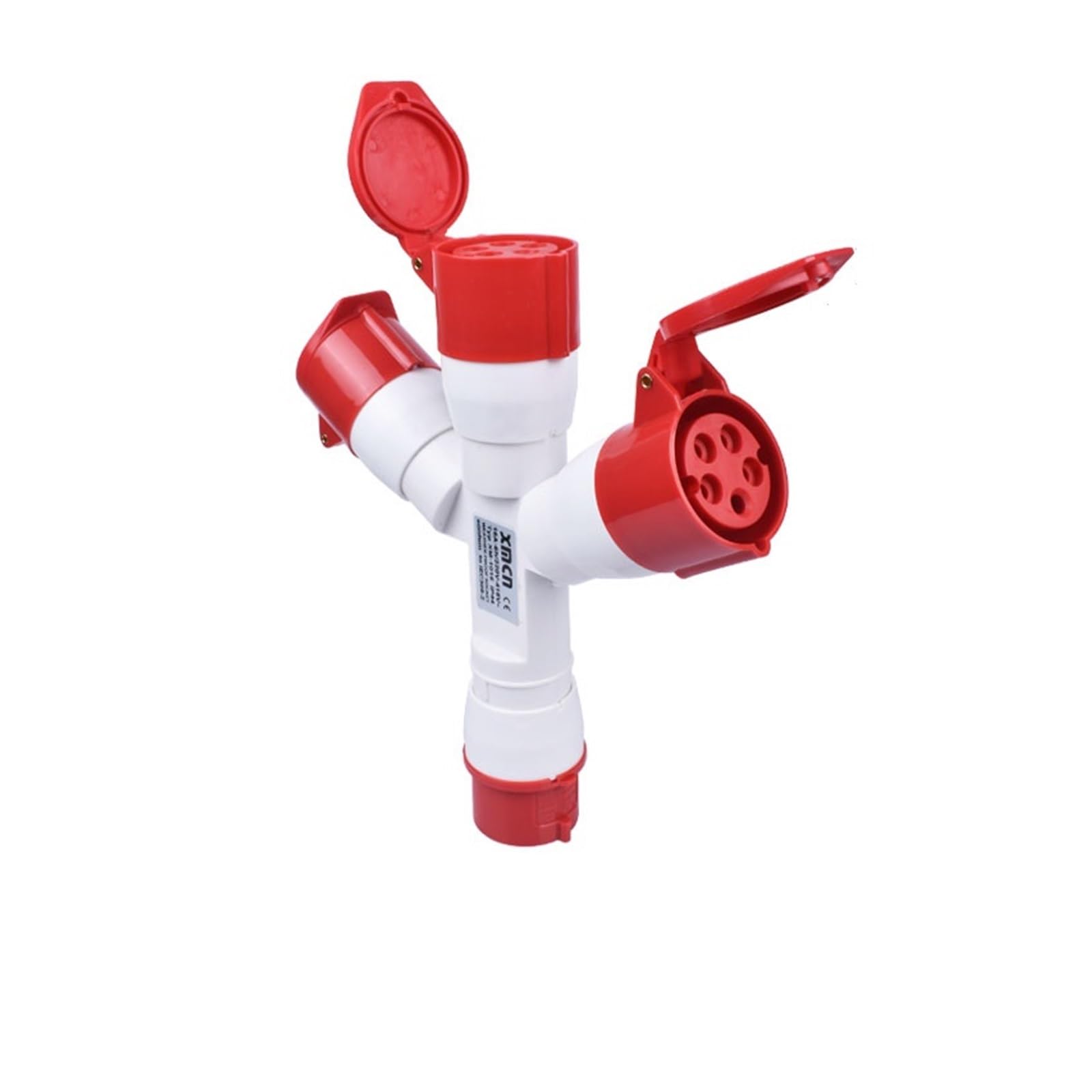 Enchufe Industrial Resistente al Agua y al Polvo, 1 Entrada, 3 IP44, 3P/4P/5P, 220 V, 380 V, Tres vías(5P 16A)