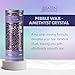 Satin Smooth, Hair Removal Wax, Thin Film Flex Pebbles Wax™, Amethyst Crystal Flex Hard Wax Beads – for Sensitive Skin & Fine to Medium Hair, 23 oz