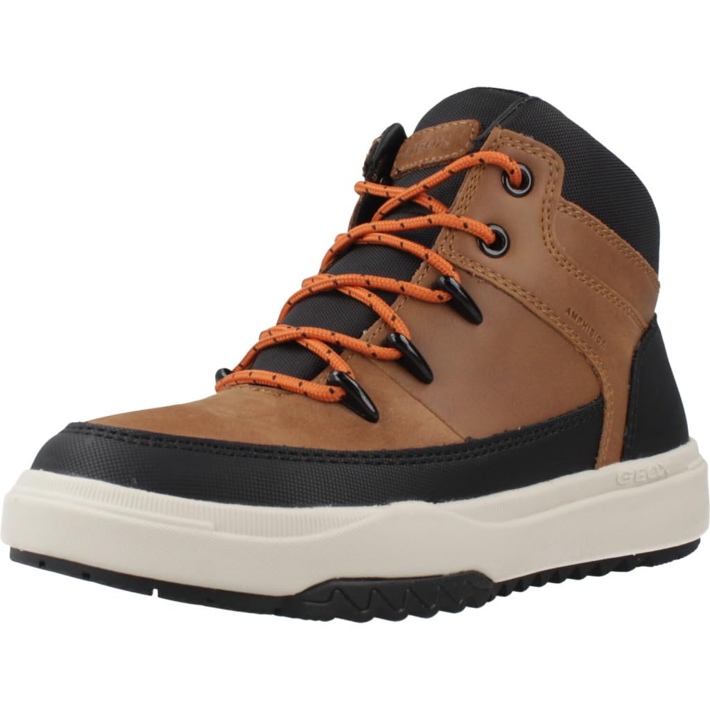 Geox Boys Jbunsheeboybabx Ankle Boot, Brown, 12.5 UK