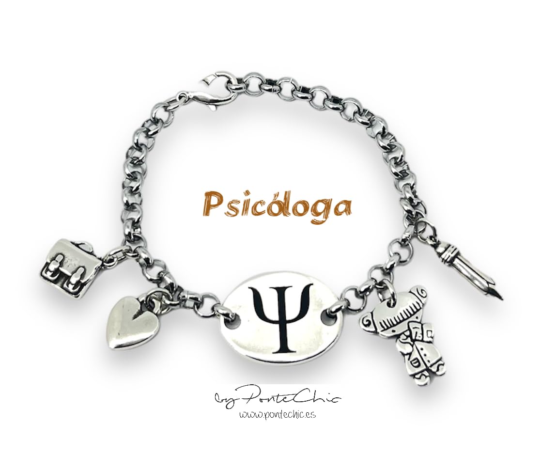 Pulsera "PSICÓLOGA" (Temática Profesiones).