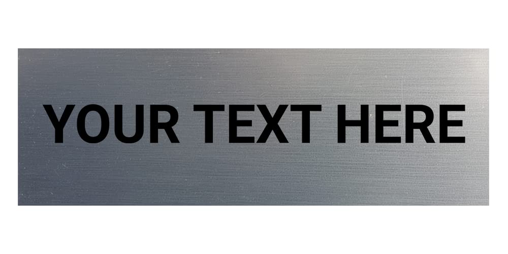 Basic Custom Personalizable Wall or Door Sign | Your Custom Message | Enter Your Text | Easy to Install Comes With Strong 2 Sided Foam Tape | Business and Property Signs | Made in the USA