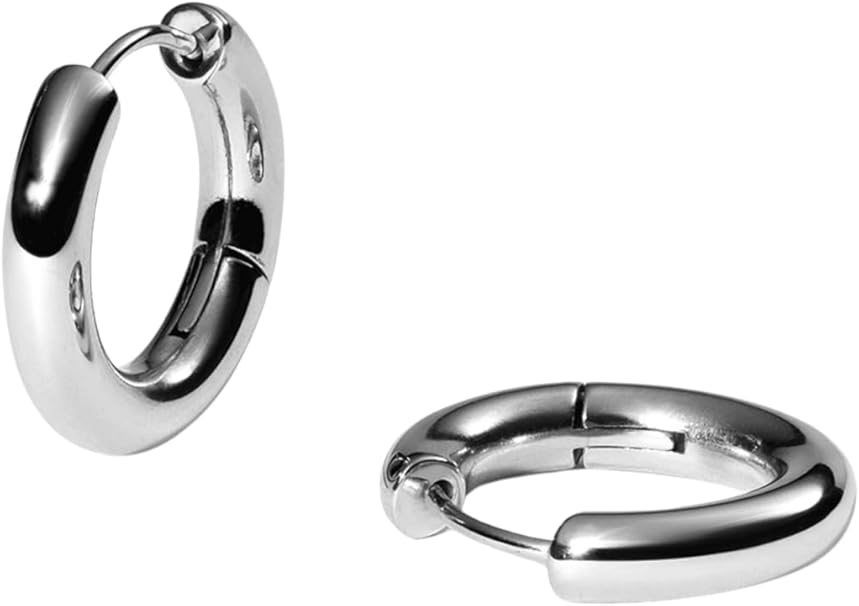Purelei Stellar Glow Small Creolen – kleine Statement-Ohrringe aus Edelstahl, 14K vergoldet, für Damen – wasserfest, leicht, für empfindliche Ohren, 10 mm Außendurchmesser