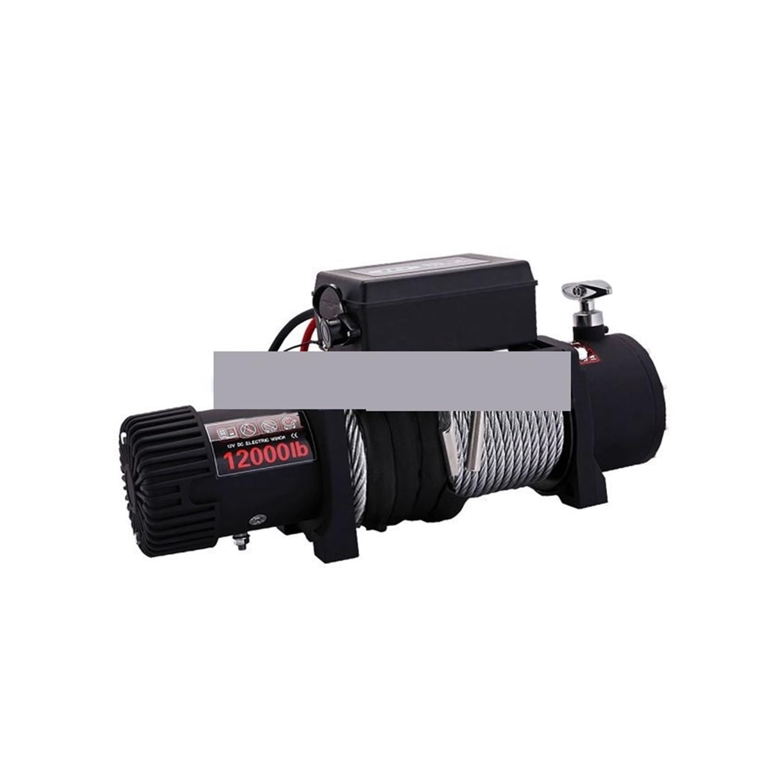 MYUYEE Trailer Winch, 24V Vehicle-Mounted Small Crane 12V Off-Road Vehicle Self-Rescue Winch Hoisting Submersible Electric Safe & Convenient (1 12V3000Lb)