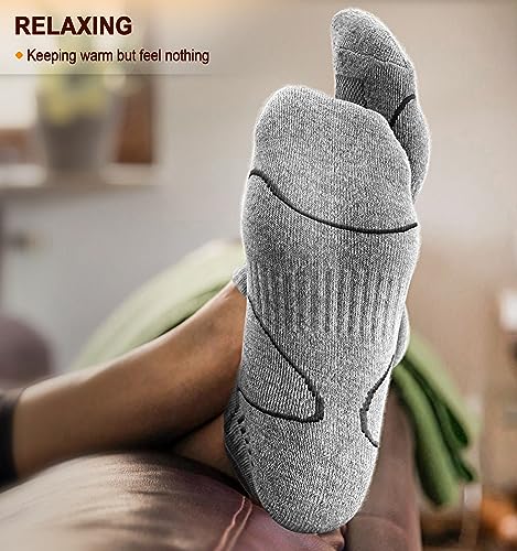Image of BULLIANT Men Running Ankle Socks 6Pack-Cushioned Support-Low Cut No Show