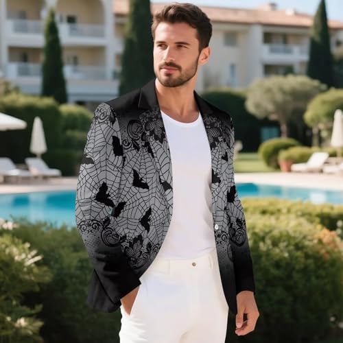 HUGS IDEA Slim Fit Blazer for Men Lightweight Soft Suit Jacket One Button Casual Sport Coat4