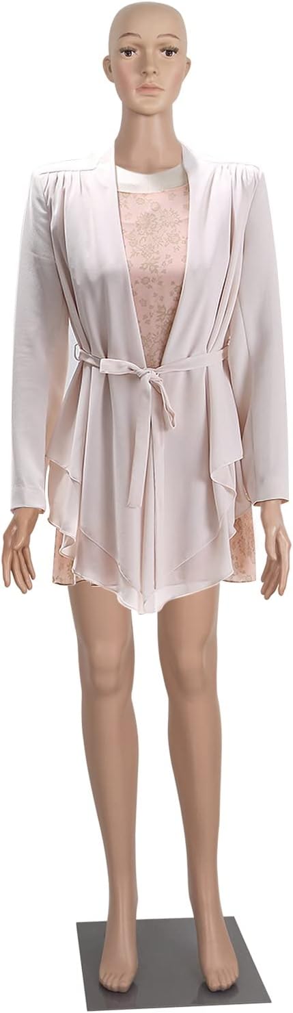 Female Mannequin Full Body Adjustable Mannequin Torso Dress Form with Metal Base 69inches