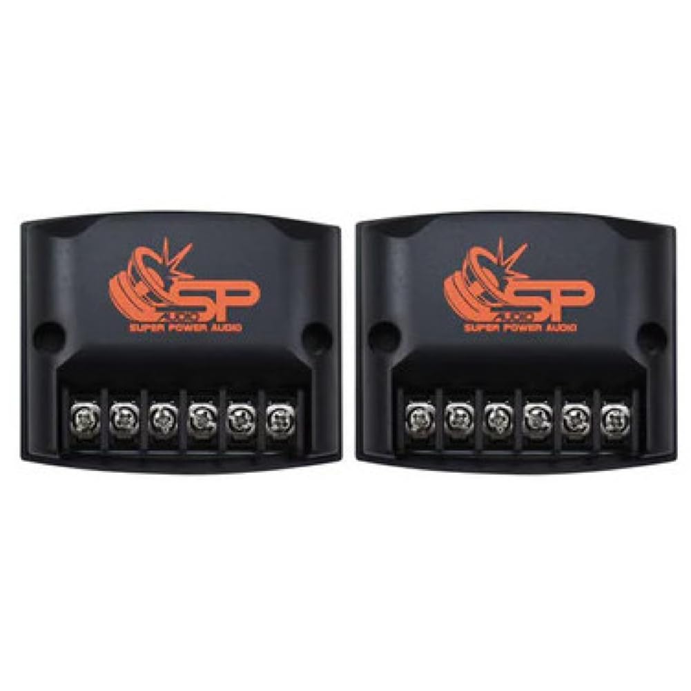 SP Audio SP-EM6.5 KIT, 1 Kit a 2 Vie da 6,5" 16,5 cm 165 mm, 200 Watt RMS 400 Watt Max, 4 Ohm, 2 Midrange, 2 Tweeter, 2 Crossover, Portiere, Sportelli, Per Auto