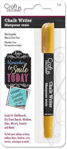Escritor de tiza, sin ensuciar, marcador borrable en húmedo para muchas superficies, increíble color vibrante, dorado