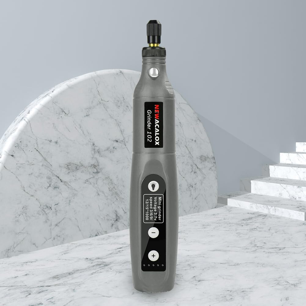 Mini Smerigliatrice Ricarica USB 26 Pezzi Kit Accessori Incisione Intaglio Velocità Variabile LED