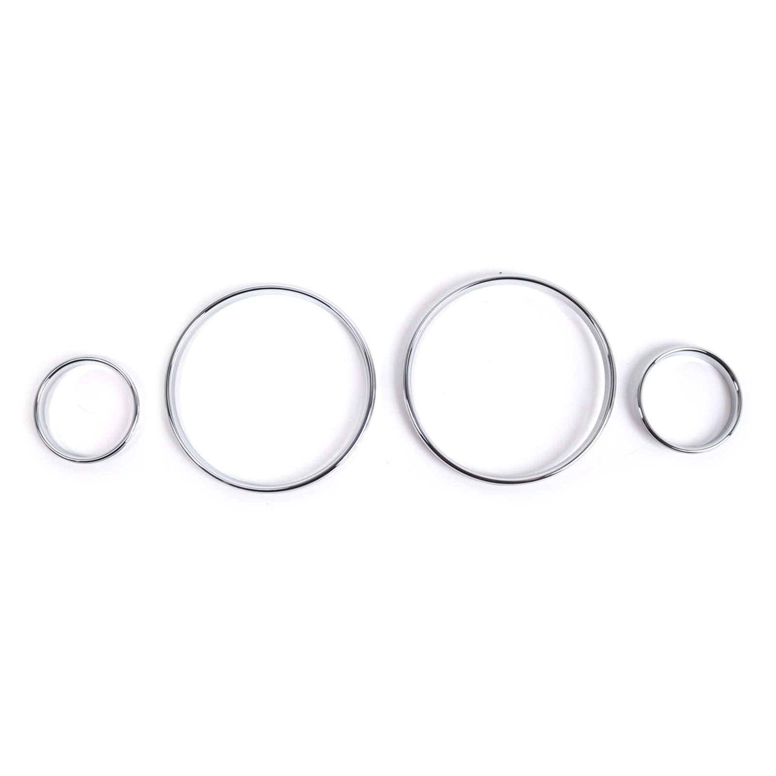 Anillos de velocímetro en acabado plata cromada para marcos E39 E38 E53 7